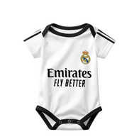 Real Madrid Baby Bodysuit 24/25 front view baby onesie by Dash Racegear