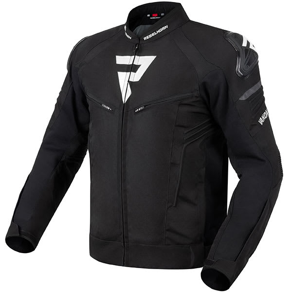 Rebelhorn Vandal Textile Jacket - Black / White by Rebelhorn - clearance motorcycle jacket