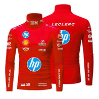 Red F1 Compression Shirt Motorsport Inspired Performance Racing by Dash Racegear, front product view, design 0242