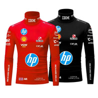 Red F1 Compression Shirt Motorsport Inspired Performance Racing by Dash Racegear, front product view, design 8699