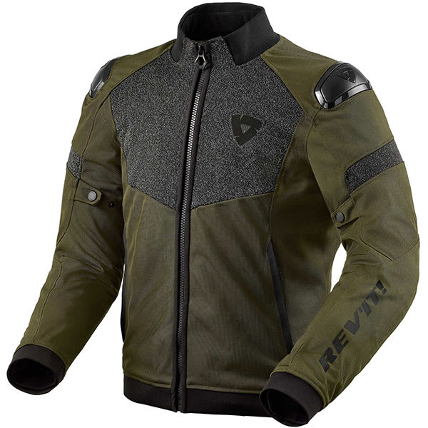 Rev'it Action H2O Textile Jacket - Black / Dark Green by Rev'it - clearance motorcycle jacket