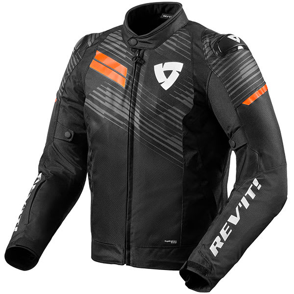 Rev'it Apex H2O Textile Jacket - Black / Neon Orange by Rev'it - clearance motorcycle jacket