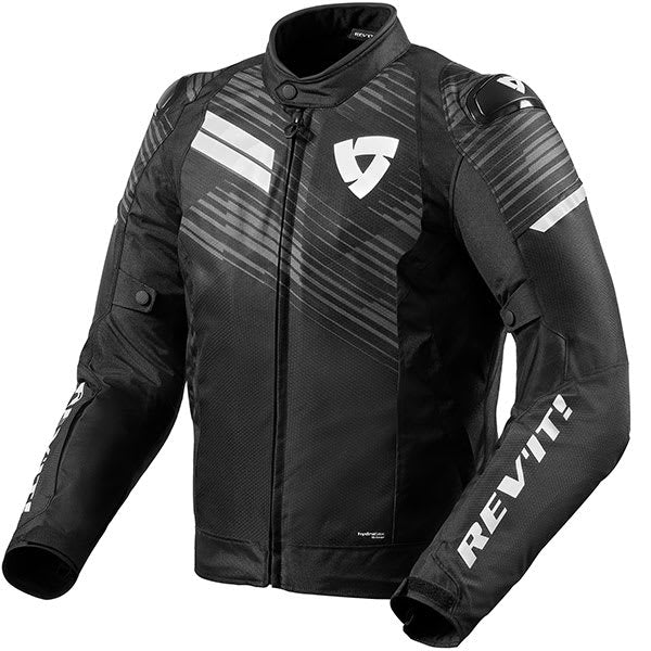 Rev'it Apex H2O Textile Jacket - Black / White by Rev'it - clearance motorcycle jacket