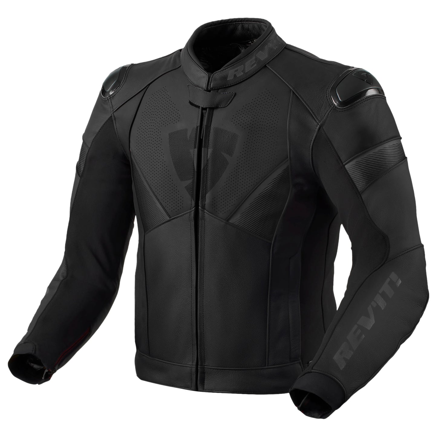 Rev'it Argon 2 Leather Jacket - Black / Anthracite by Rev'it - clearance motorcycle jacket