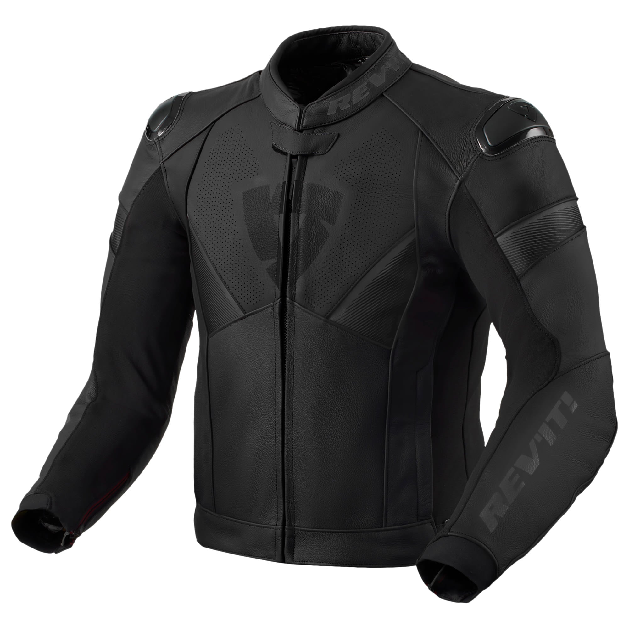 Rev'it Argon 2 Leather Jacket - Black / Anthracite by Rev'it - clearance motorcycle jacket
