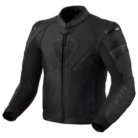 Rev'it Argon 2 Leather Jacket - Black / Anthracite by Rev'it - clearance motorcycle jacket