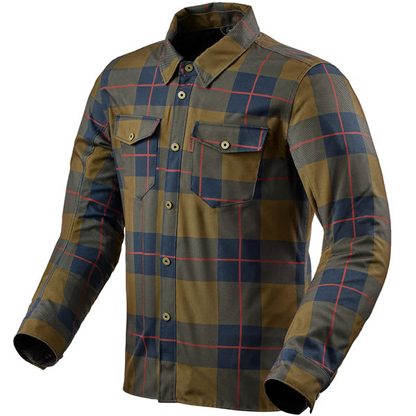 Rev'it Bison 2 H2O Riding Shirt - Ochre by Rev'it - clearance motorcycle jacket