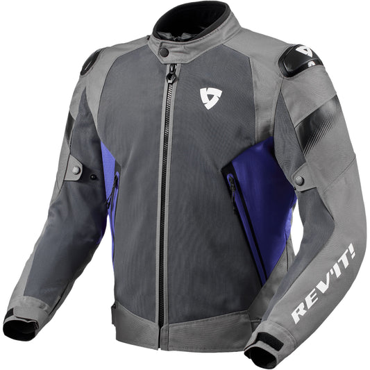 Rev'it Control Air H2O Textile Jacket - Grey / Blue by Rev'it - clearance motorcycle jacket