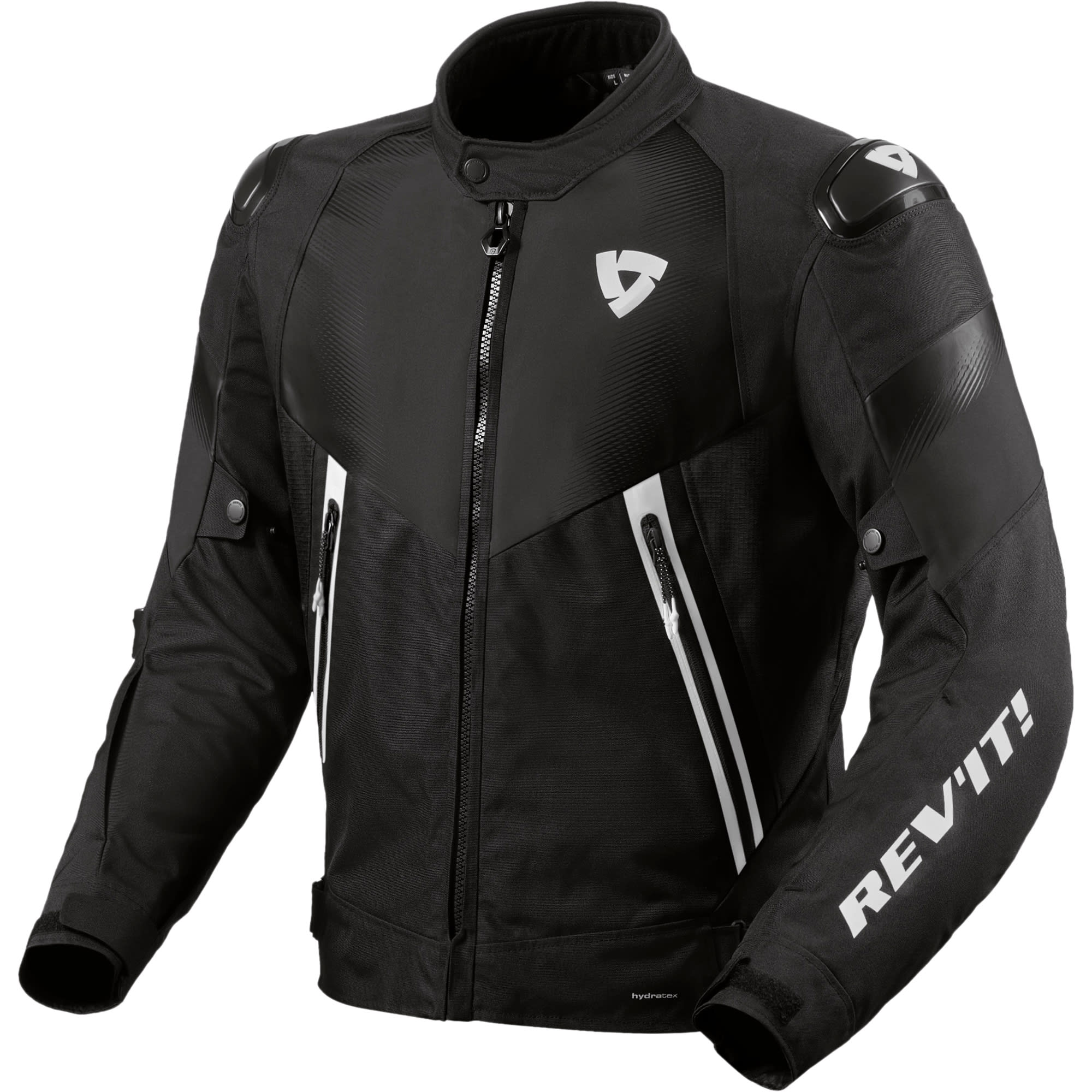 Rev'it Control H2O Textile Jacket - Black / White by Rev'it - clearance motorcycle jacket