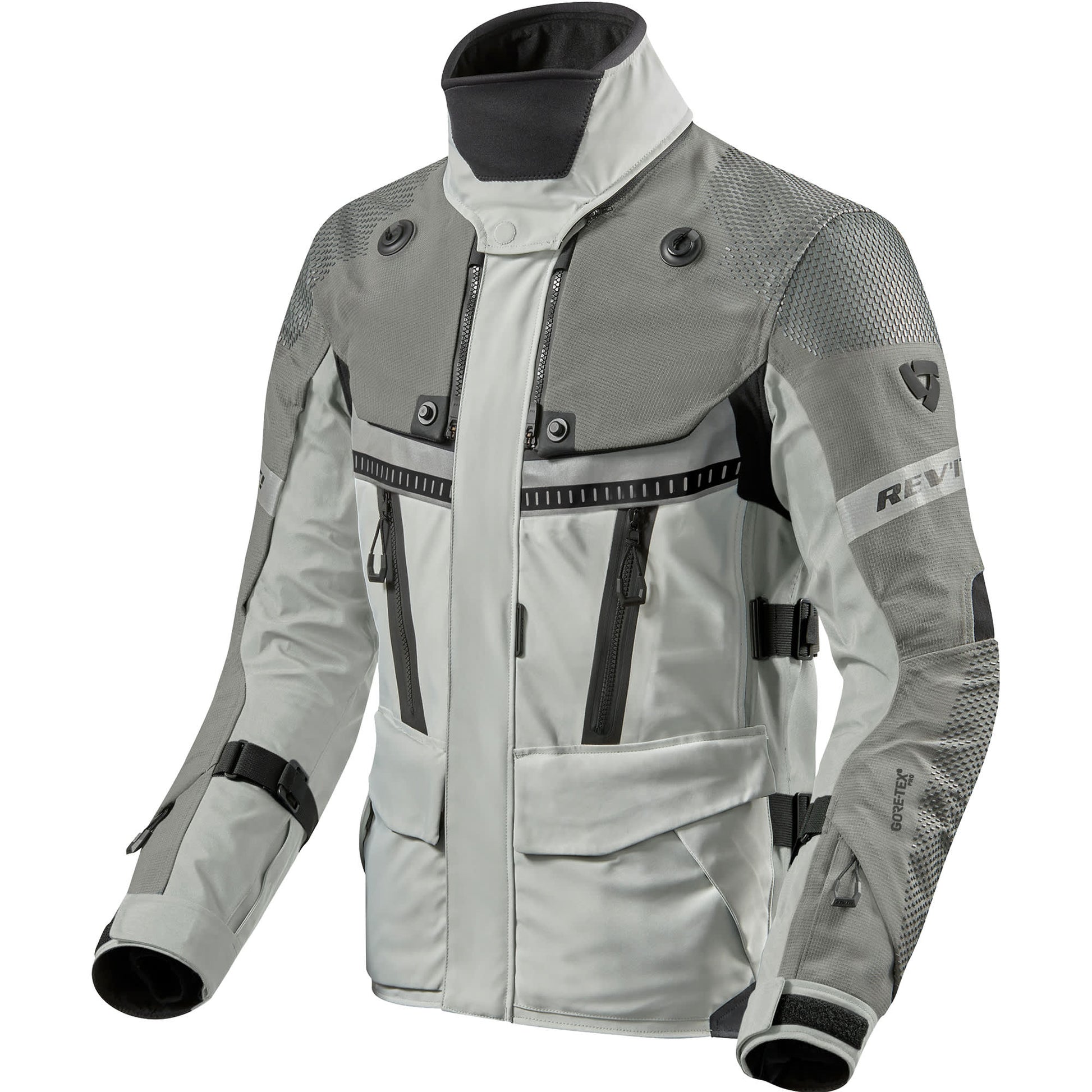 Rev'it Dominator 3 Gore-Tex Textile Jacket - Silver / Anthracite by Rev'it - clearance motorcycle jacket
