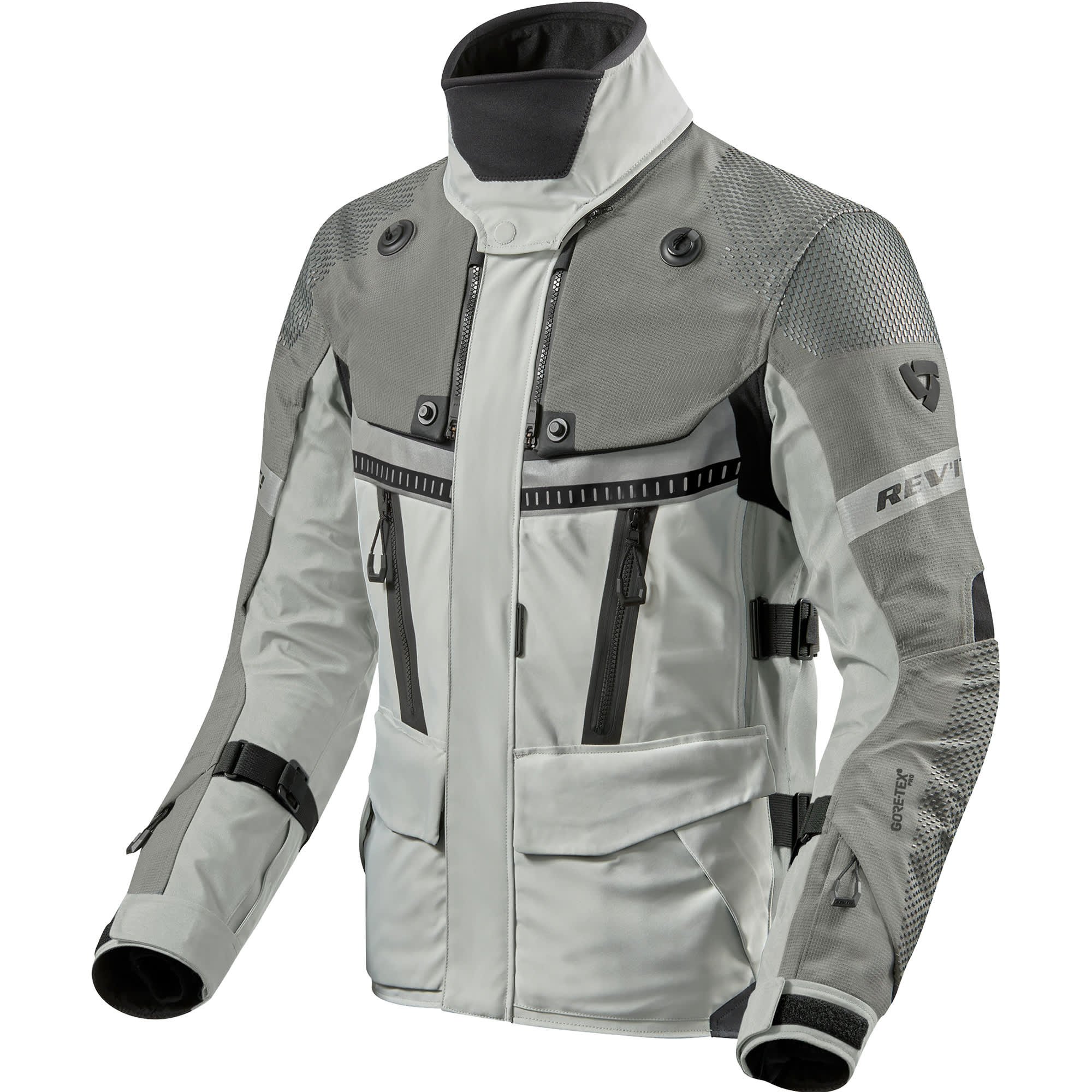 Rev'it Dominator 3 Gore-Tex Textile Jacket - Silver / Anthracite by Rev'it - clearance motorcycle jacket