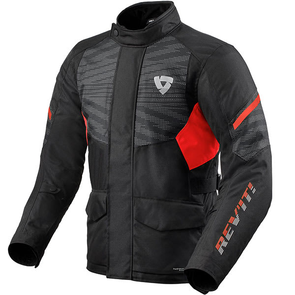 Rev'it Duke H2O Textile Jacket - Black / Red by Rev'it - clearance motorcycle jacket