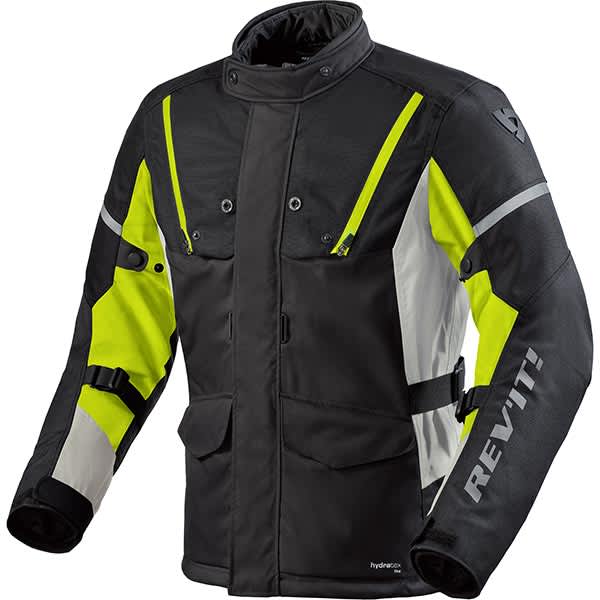 Rev'it Horizon 3 H2O Textile Jacket - Black / Neon Yellow by Rev'it - clearance motorcycle jacket