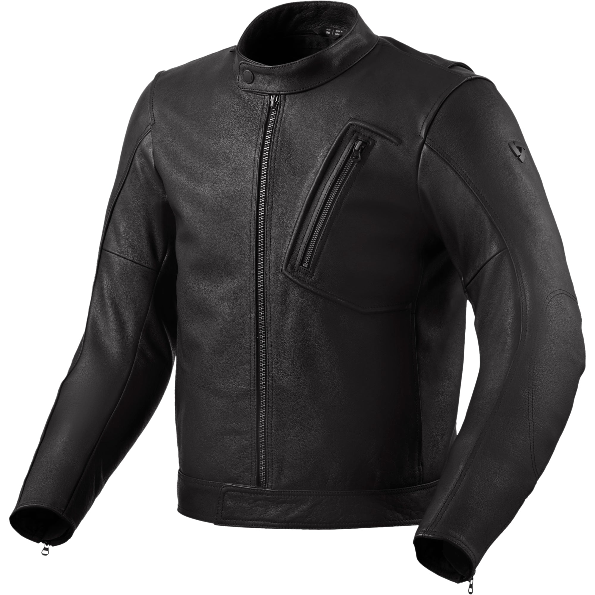Rev'it Huxley Leather Jacket - Black by Rev'it - clearance motorcycle jacket