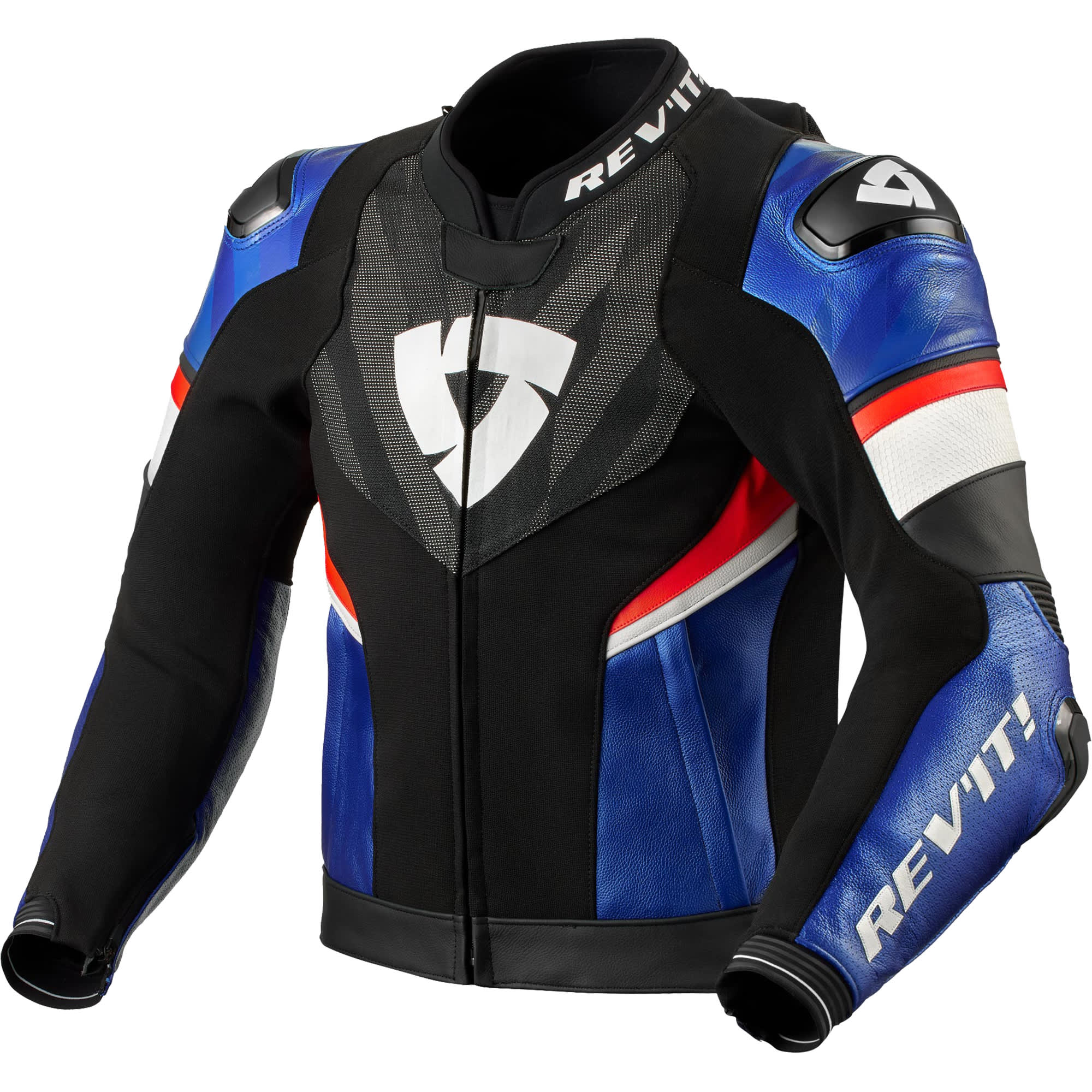 Rev'it Hyperspeed 2 Pro Leather Jacket - Black / Blue by Rev'it - clearance motorcycle jacket