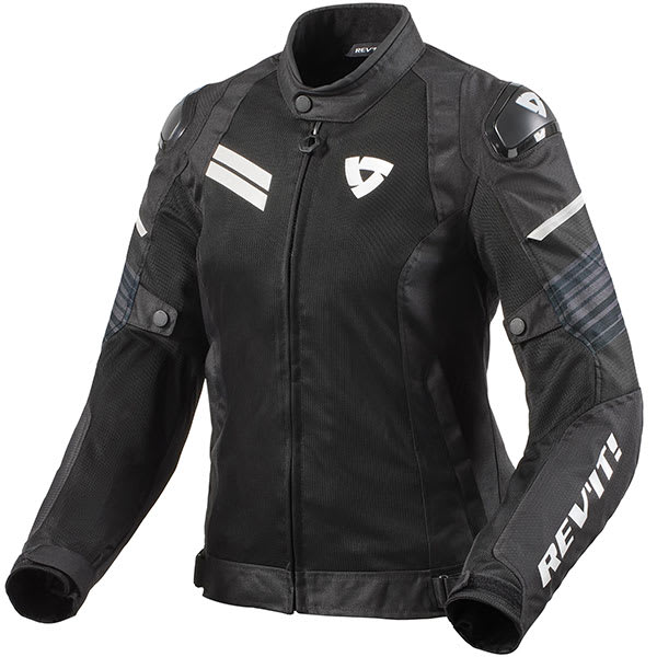 Rev'it Ladies Apex Air H2O Textile Jacket - Black / White by Rev'it - clearance motorcycle jacket