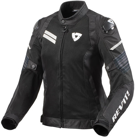 Rev'it Ladies Apex Air H2O Textile Jacket - Black / White by Rev'it - clearance motorcycle jacket