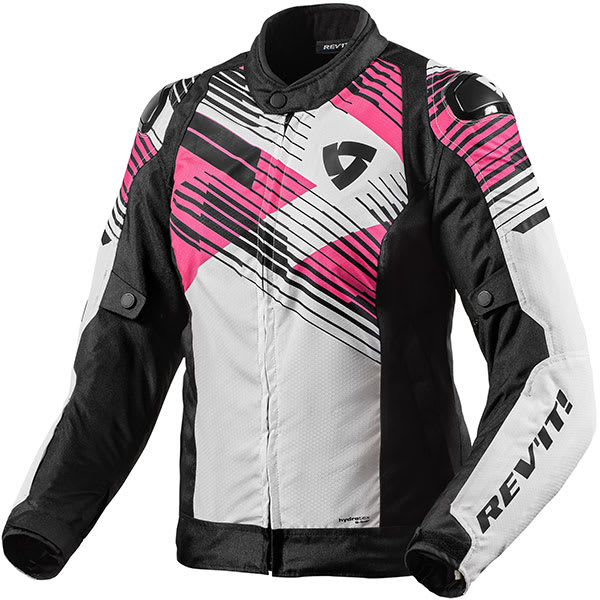 Rev'it Ladies Apex H2O Textile Jacket - Black / Pink by Rev'it - clearance motorcycle jacket