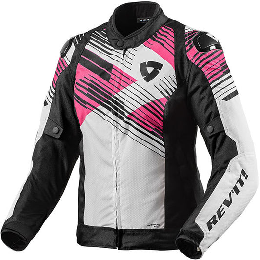 Rev'it Ladies Apex H2O Textile Jacket - Black / Pink by Rev'it - clearance motorcycle jacket