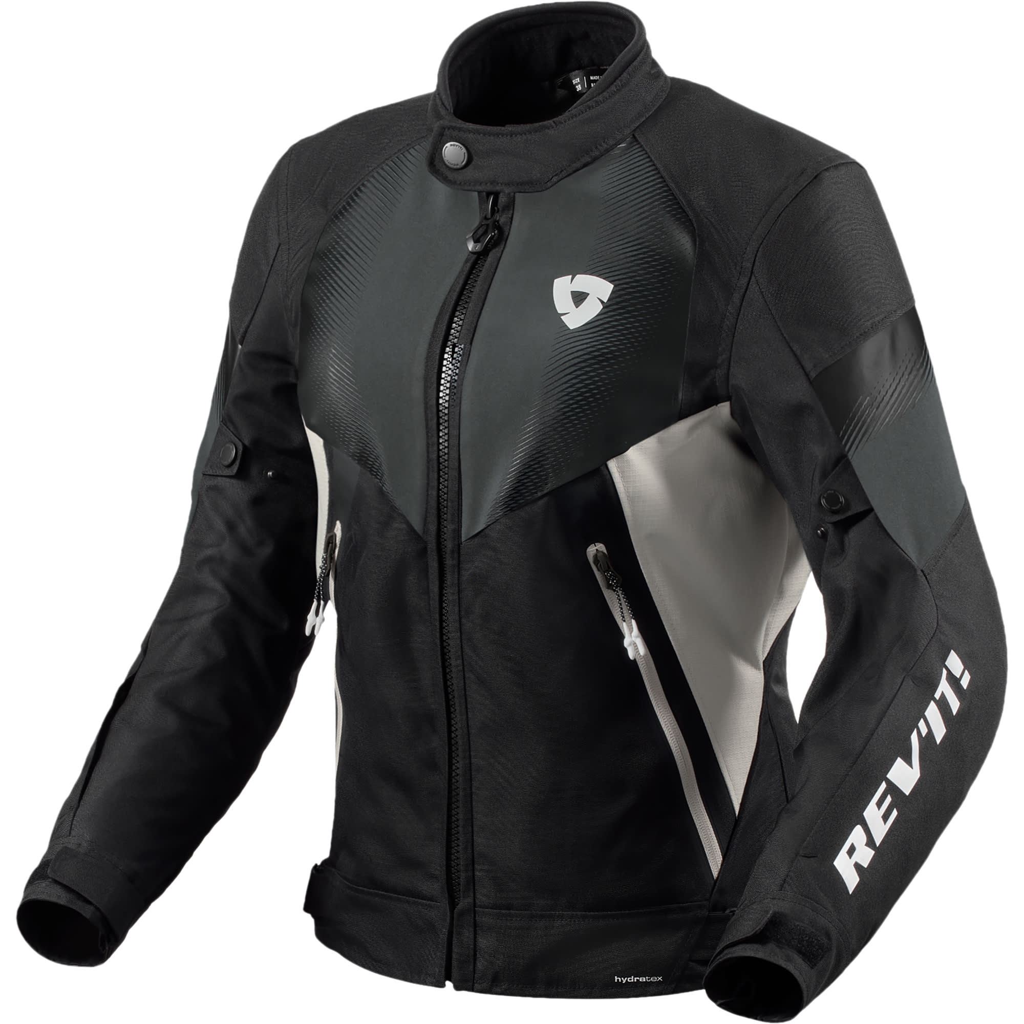 Rev'it Ladies Control H2O Textile Jacket - Black / Silver by Rev'it - clearance motorcycle jacket
