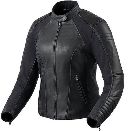 Rev'it Ladies Coral Leather Jacket - Black by Rev'it - clearance motorcycle jacket