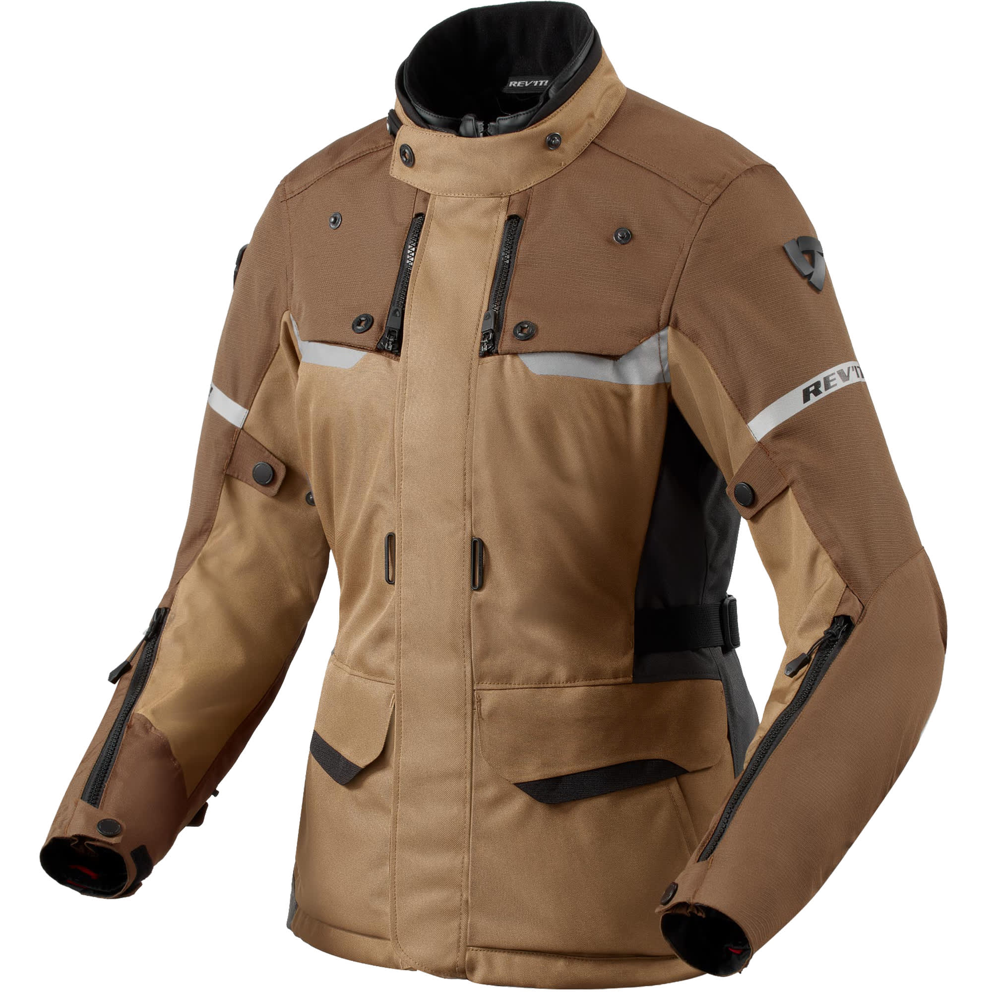 Rev'it Ladies Outback 4 H2O Textile Jacket - Brown / Brown by Rev'it - clearance motorcycle jacket