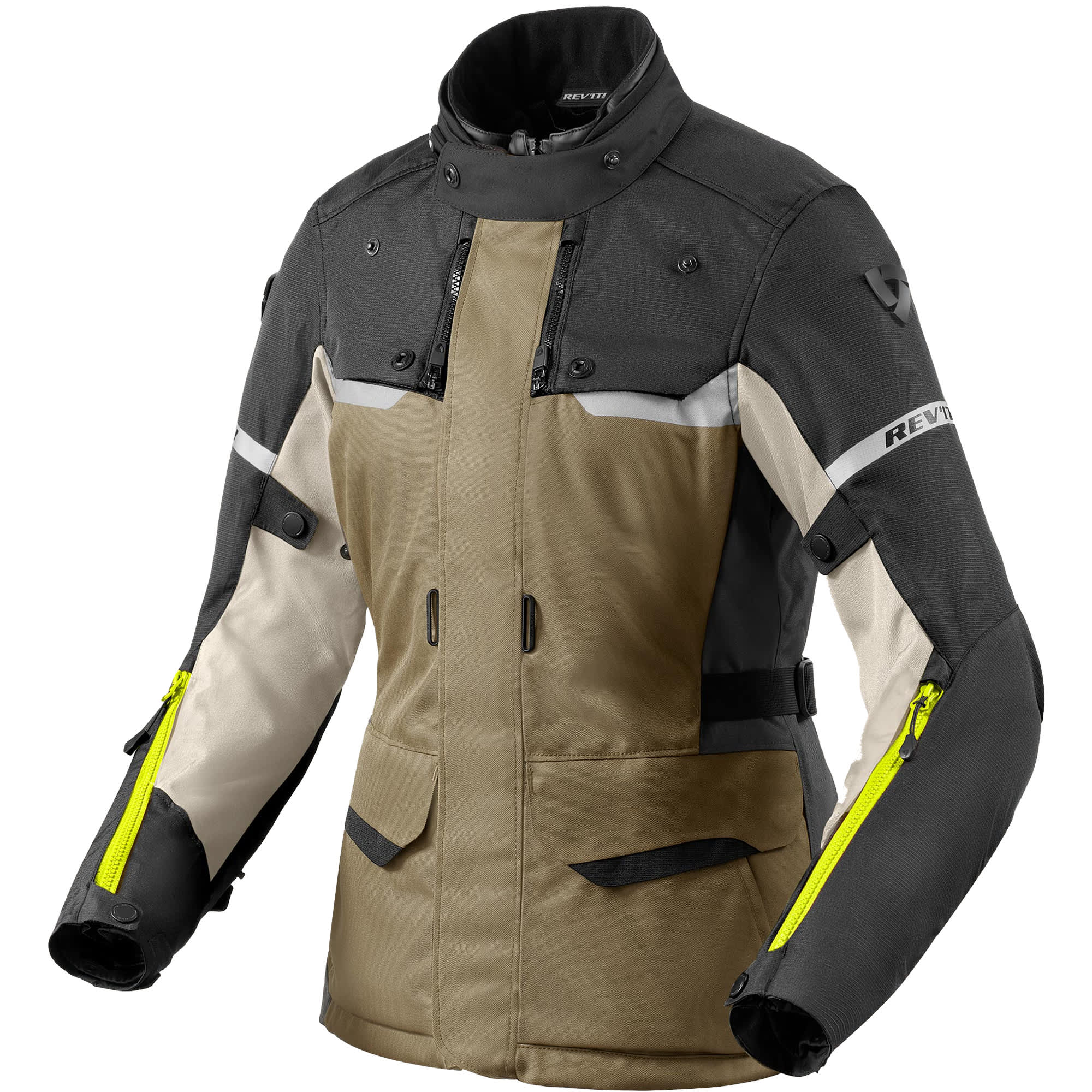 Rev'it Ladies Outback 4 H2O Textile Jacket - Green / Anthracite by Rev'it - clearance motorcycle jacket