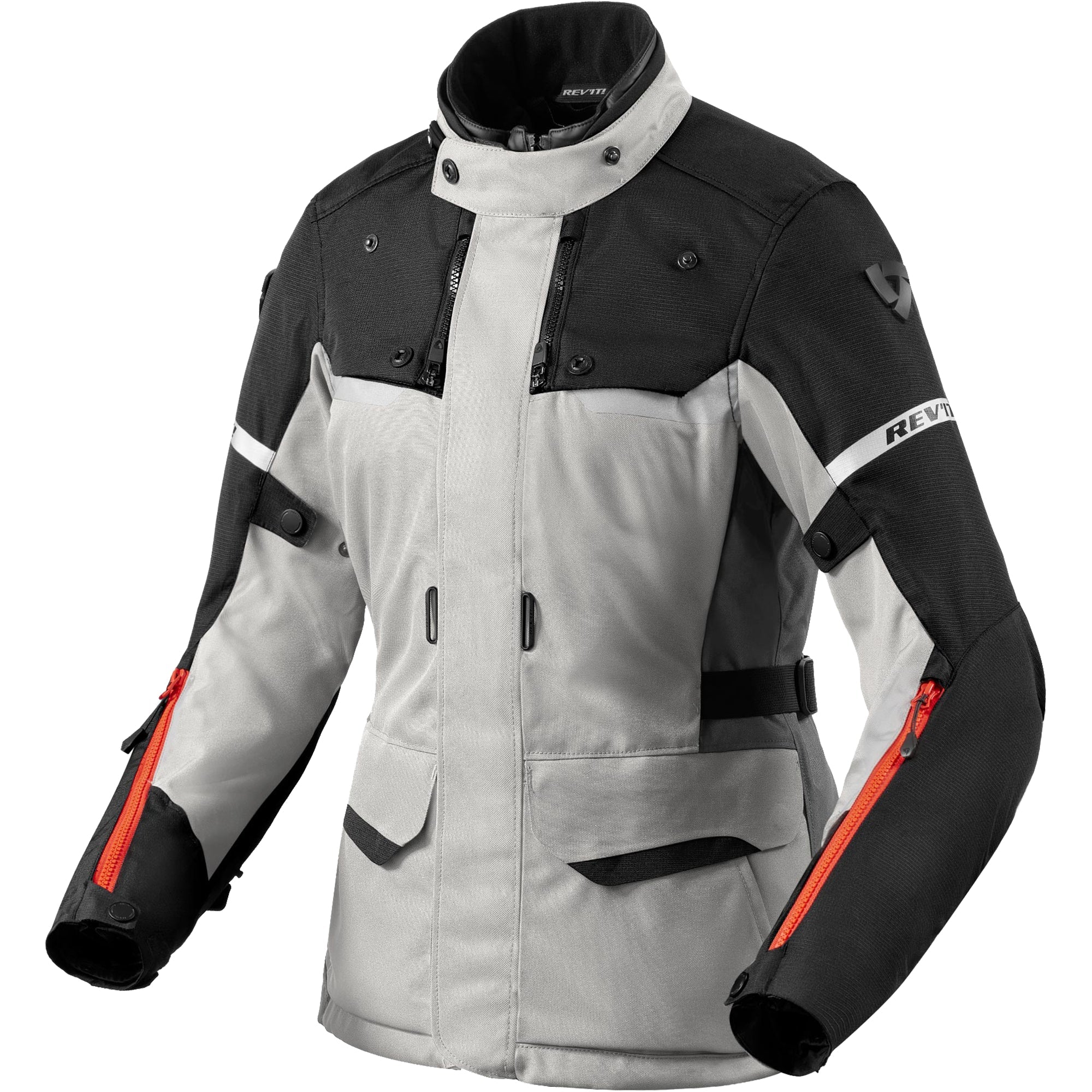 Rev'it Ladies Outback 4 H2O Textile Jacket - Silver / Black by Rev'it - clearance motorcycle jacket