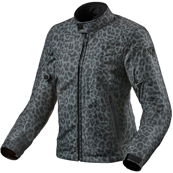 Rev'it Ladies Shade H2O Textile Jacket - Leopard Grey by Rev'it - clearance motorcycle jacket