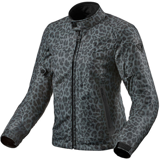 Rev'it Ladies Shade H2O Textile Jacket - Leopard Grey by Rev'it - clearance motorcycle jacket