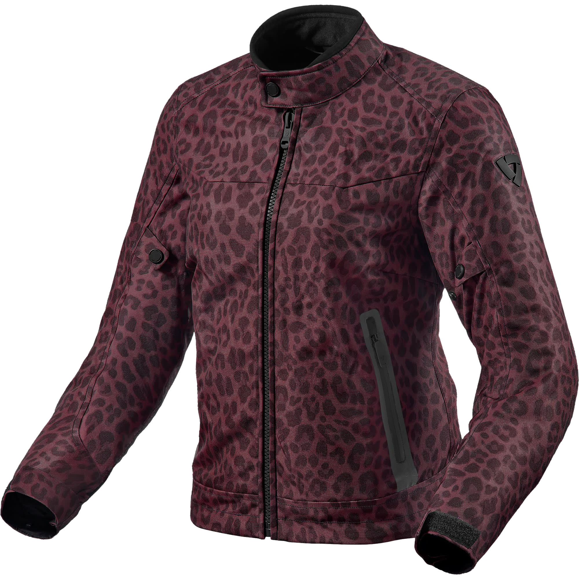Rev'it Ladies Shade H2O Textile Jacket - Leopard Red by Rev'it - clearance motorcycle jacket