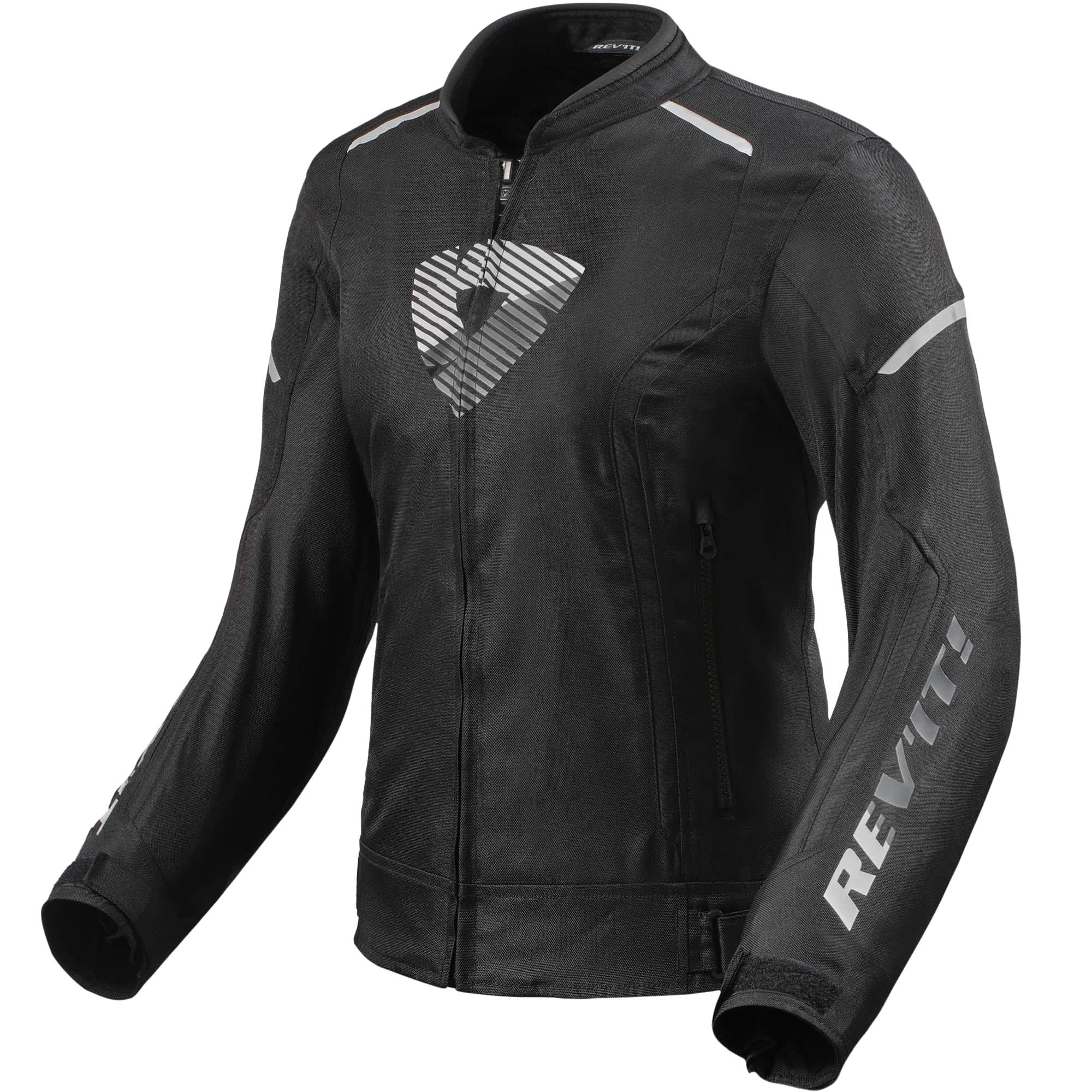 Rev'it Ladies Sprint H2O Textile Jacket - Black / White by Rev'it - clearance motorcycle jacket