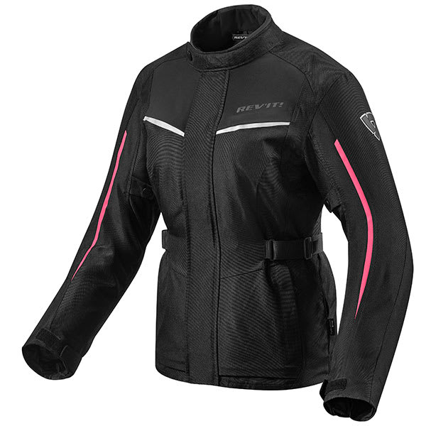Rev'it Ladies Voltiac 2 Textile Jacket - Black / Fuchsia by Rev'it - clearance motorcycle jacket