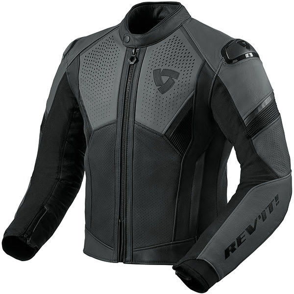 Rev'it Matador Leather Jacket - Black / Anthracite by Rev'it - clearance motorcycle jacket