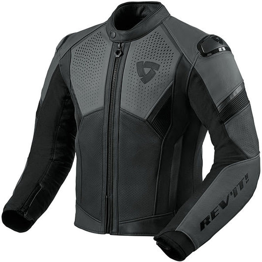Rev'it Matador Leather Jacket - Black / Anthracite by Rev'it - clearance motorcycle jacket