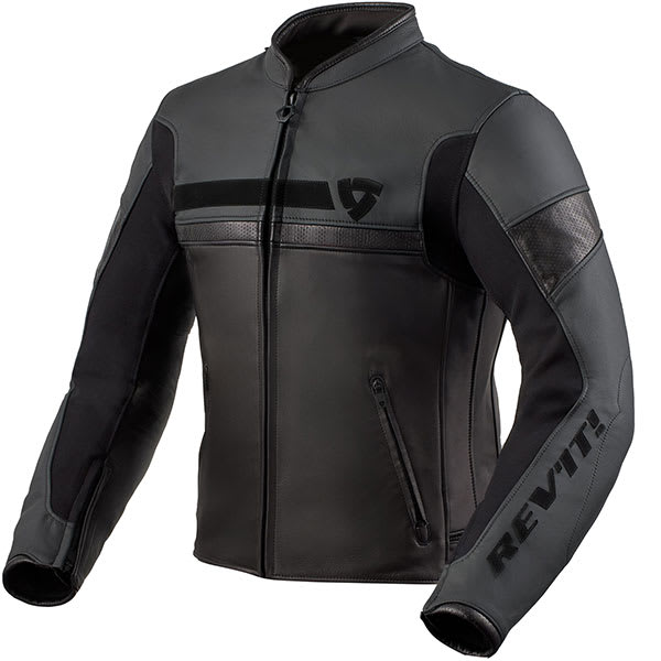 Rev'it Mile Leather Jacket - Black by Rev'it - clearance motorcycle jacket