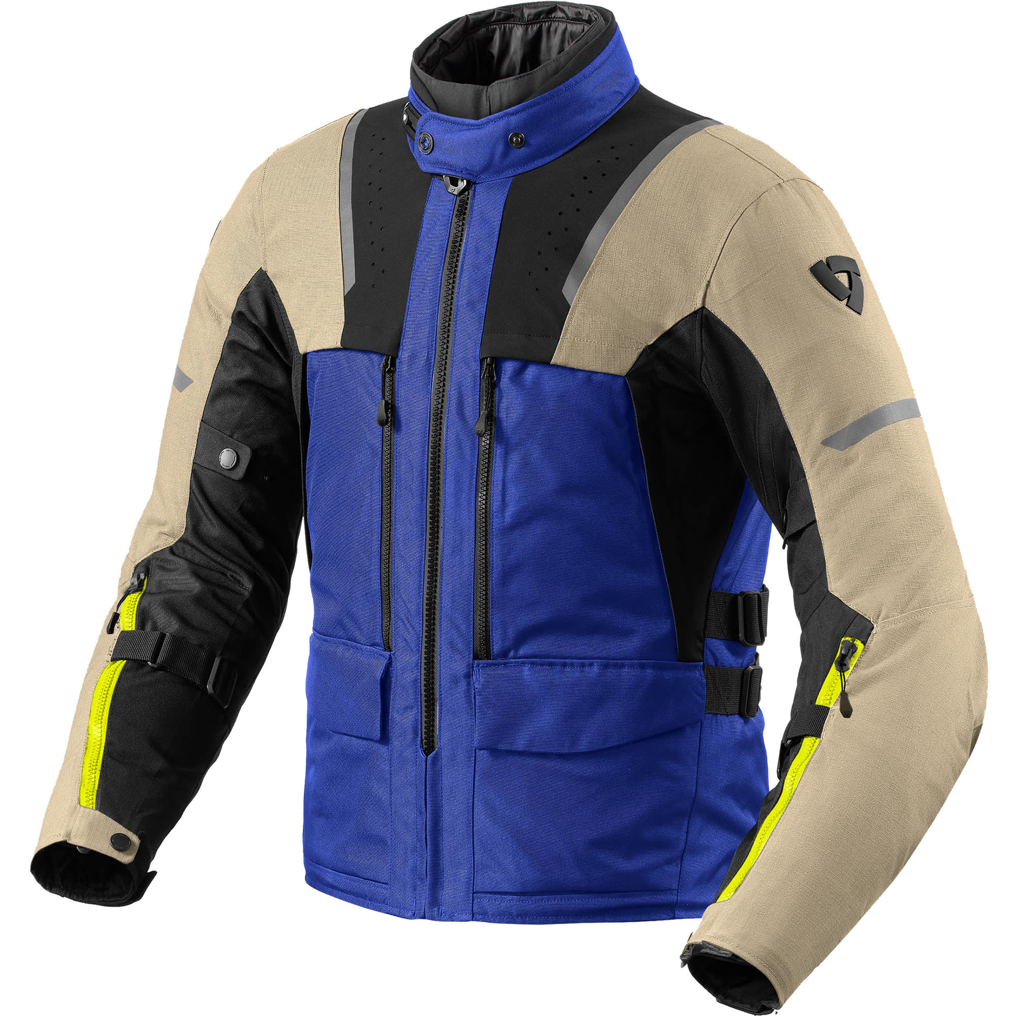 Rev'it Offtrack 2 H2O Textile Jacket - Sand / Blue by Rev'it - clearance motorcycle jacket