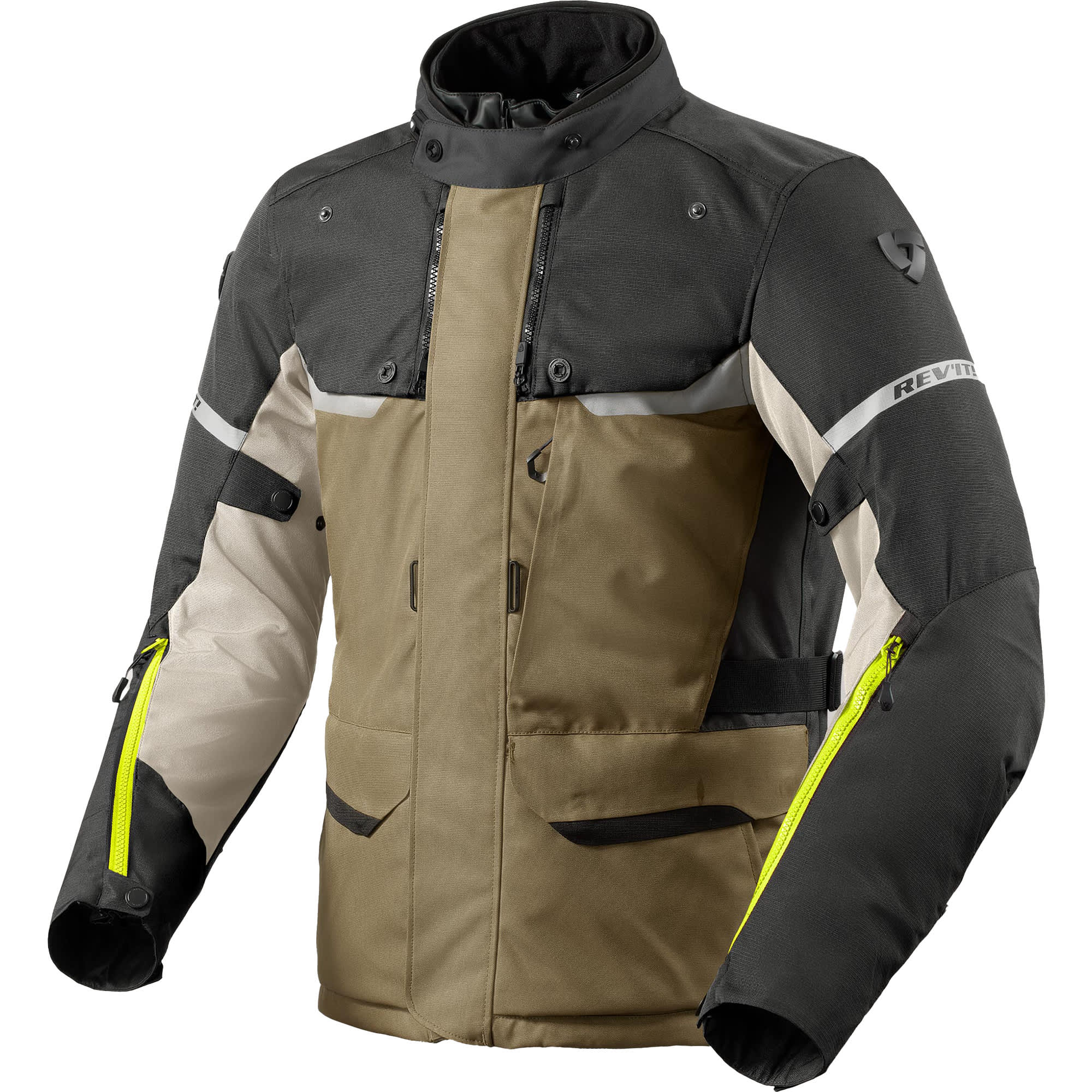Rev'it Outback 4 H2O Textile Jacket - Green / Anthracite by Rev'it - clearance motorcycle jacket