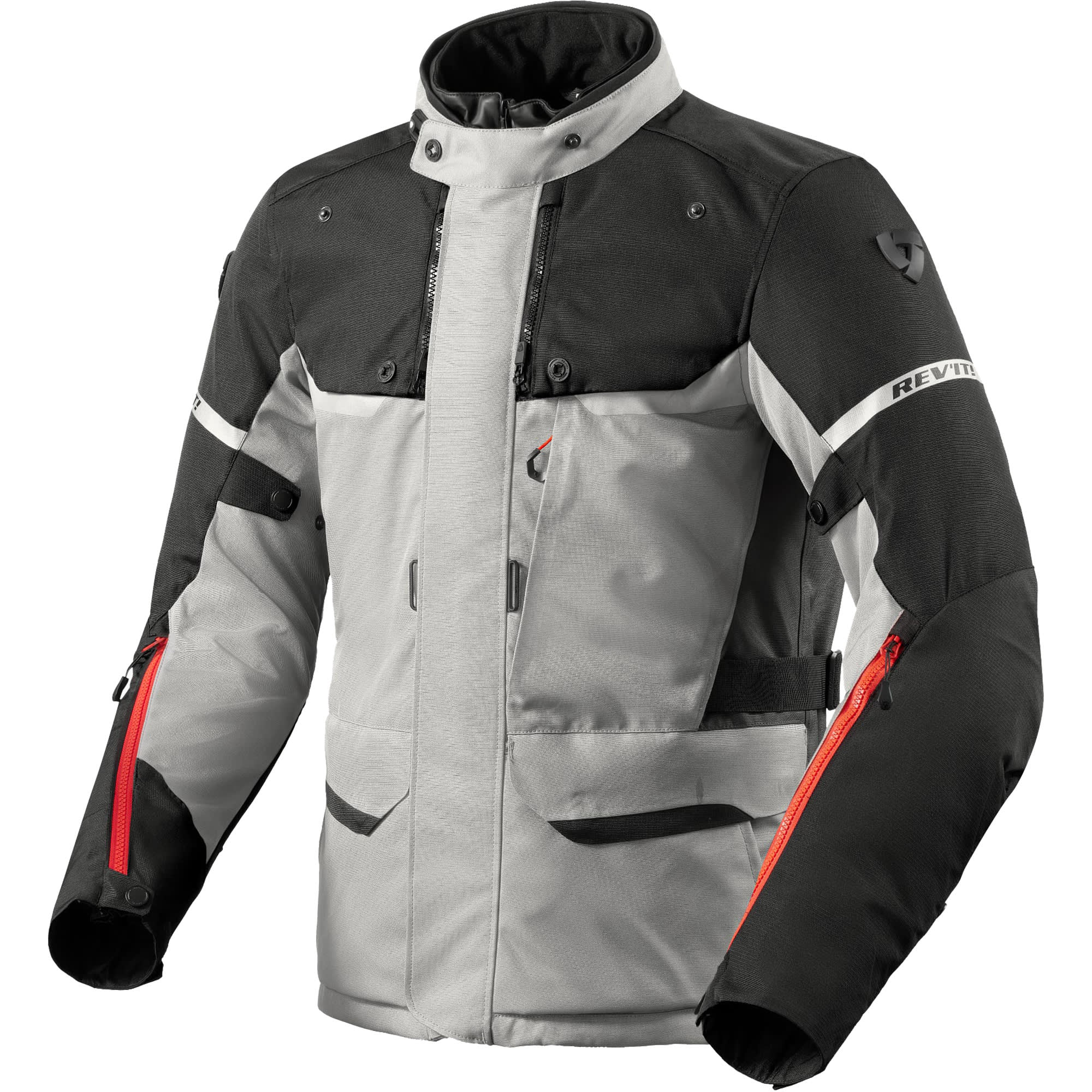 Rev'it Outback 4 H2O Textile Jacket - Silver / Black by Rev'it - clearance motorcycle jacket