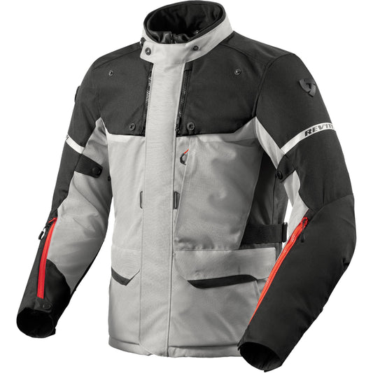 Rev'it Outback 4 H2O Textile Jacket - Silver / Black by Rev'it - clearance motorcycle jacket