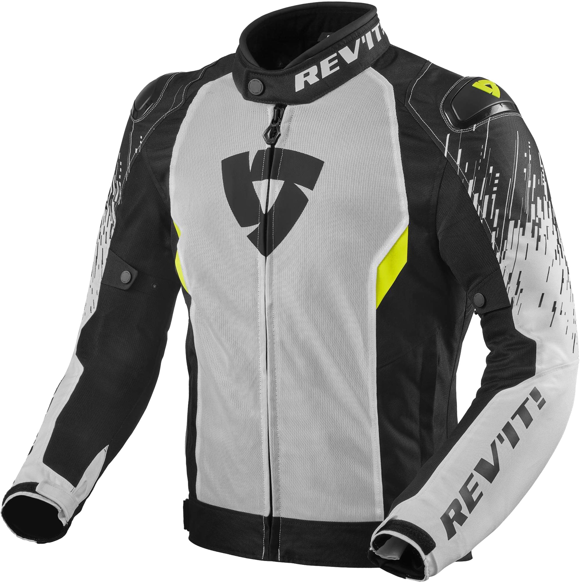 Rev'it Quantum 2 Air Textile Jacket - White / Black by Rev'it - clearance motorcycle jacket