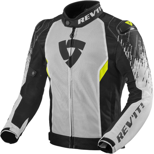 Rev'it Quantum 2 Air Textile Jacket - White / Black by Rev'it - clearance motorcycle jacket