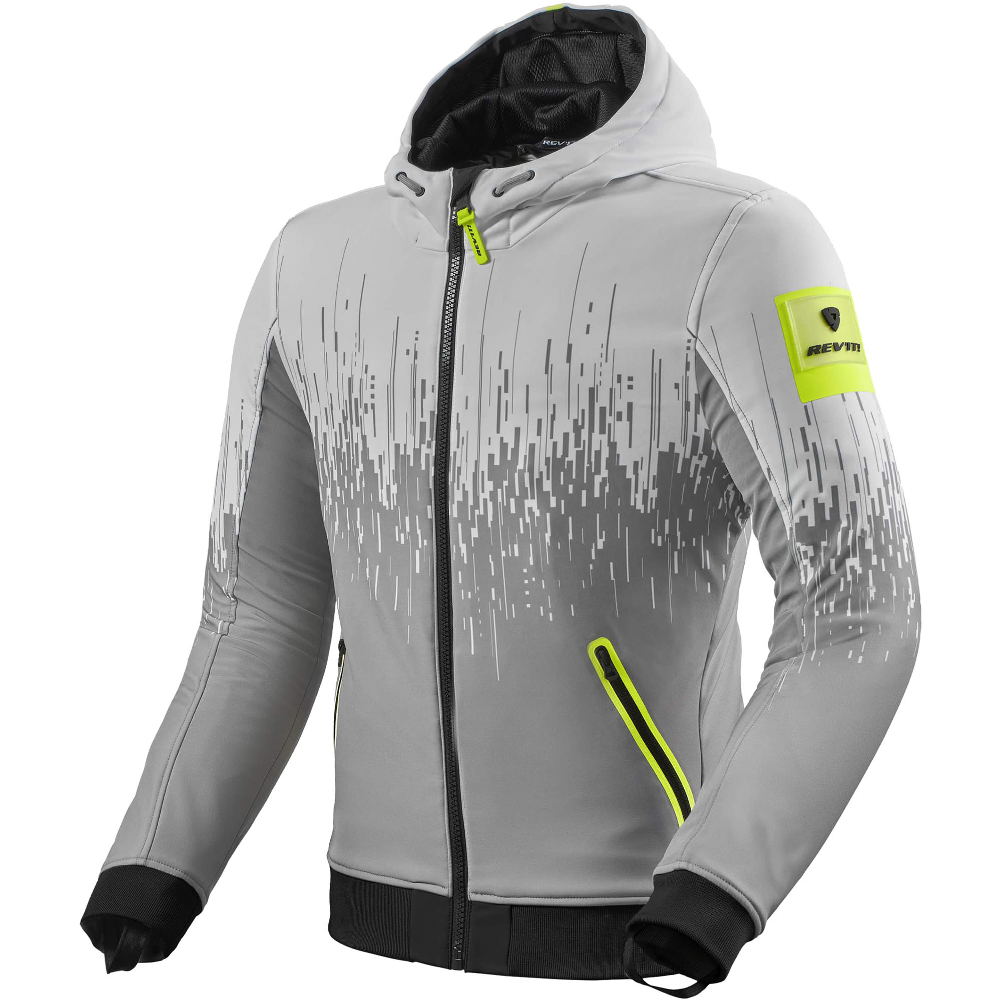 Rev'it Quantum 2 WB Textile Jacket - Light Grey / Neon Yellow by Rev'it - clearance motorcycle jacket