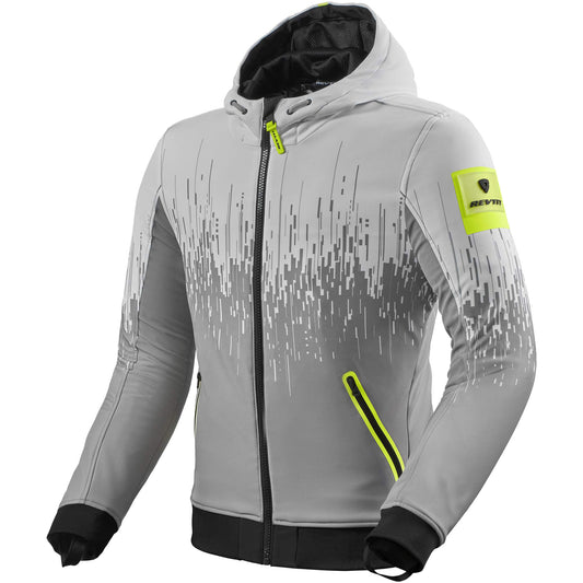 Rev'it Quantum 2 WB Textile Jacket - Light Grey / Neon Yellow by Rev'it - clearance motorcycle jacket
