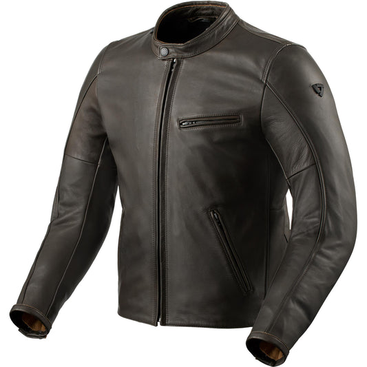 Rev'it Rino Leather Jacket - Brown by Rev'it - clearance motorcycle jacket