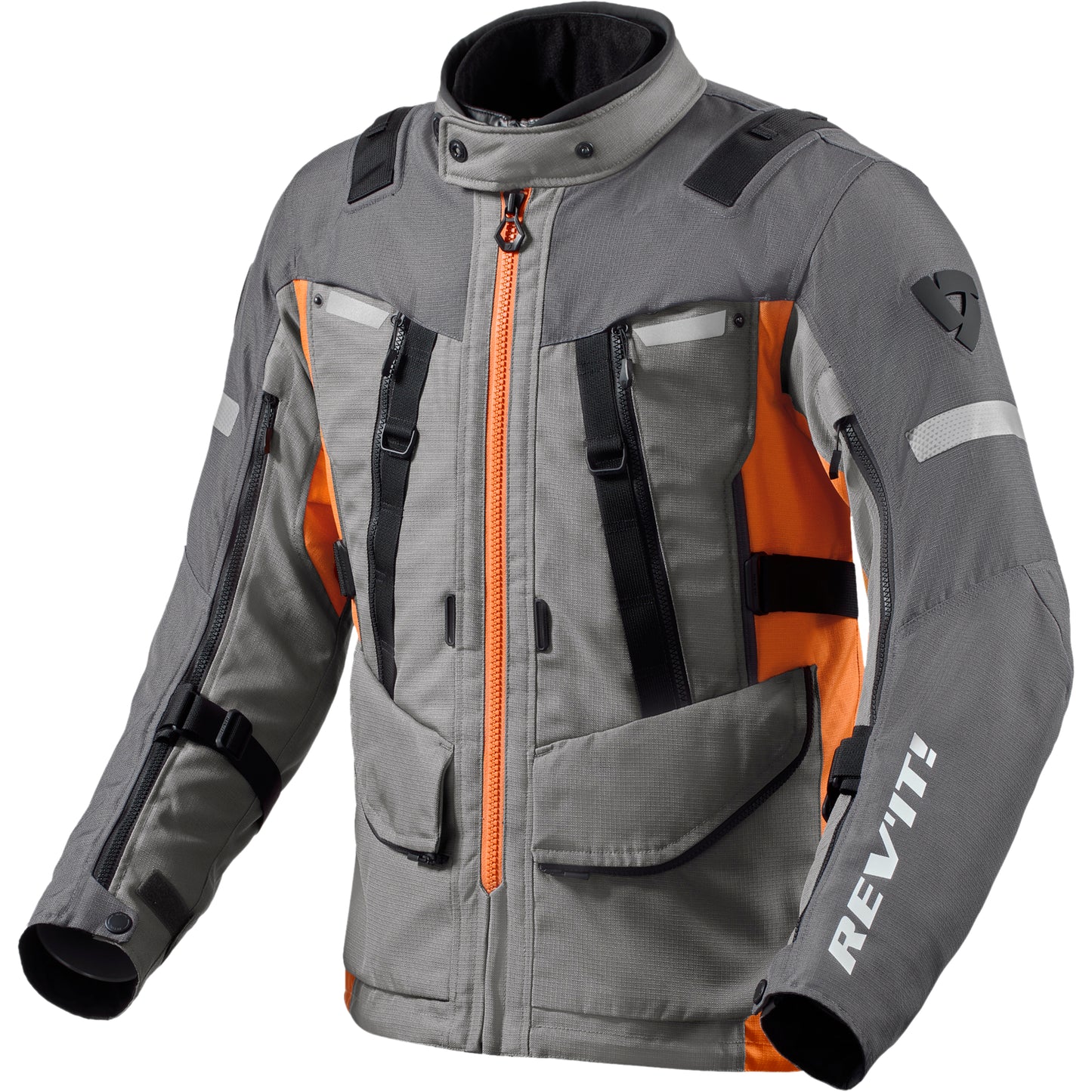 Rev'it Sand 4 H2O Textile Jacket - Grey / Orange by Rev'it - clearance motorcycle jacket