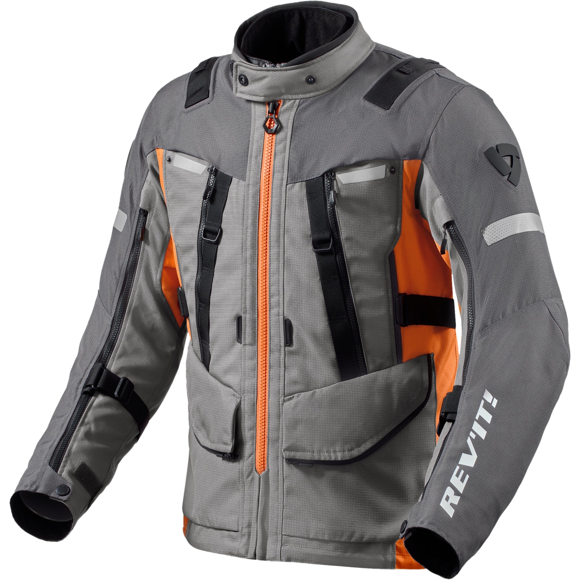 Rev'it Sand 4 H2O Textile Jacket - Grey / Orange by Rev'it - clearance motorcycle jacket