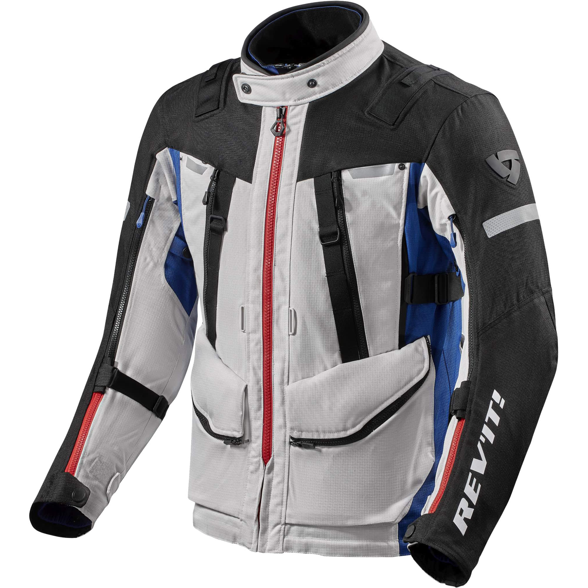 Rev'it Sand 4 H2O Textile Jacket - Silver / Blue by Rev'it - clearance motorcycle jacket