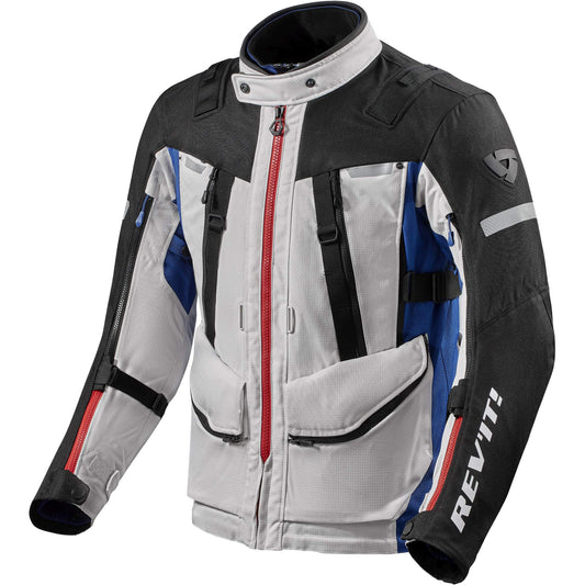 Rev'it Sand 4 H2O Textile Jacket - Silver / Blue by Rev'it - clearance motorcycle jacket