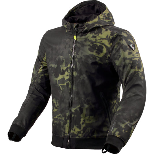 Rev'it Saros WB Textile Jacket - Black / Dark Green by Rev'it - clearance motorcycle jacket
